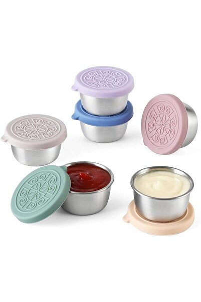 GENERAL Stainless Steel and Silicone Food Storage Containers, Set of 6, Size ...