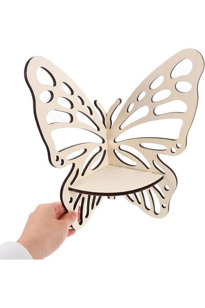Yelajoy Butterfly Wall Shelf, Floating Corner Shelves, Boho Decor Display Sta...