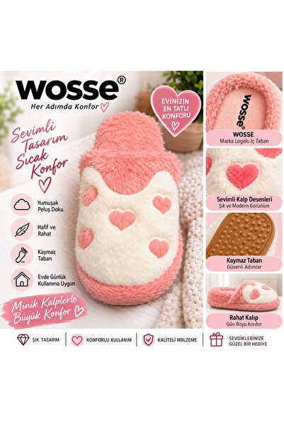 WOSSE KADIN KALP FİGÜRLÜ PELUŞ SICAK TÜYLÜ EV TERLİĞİ