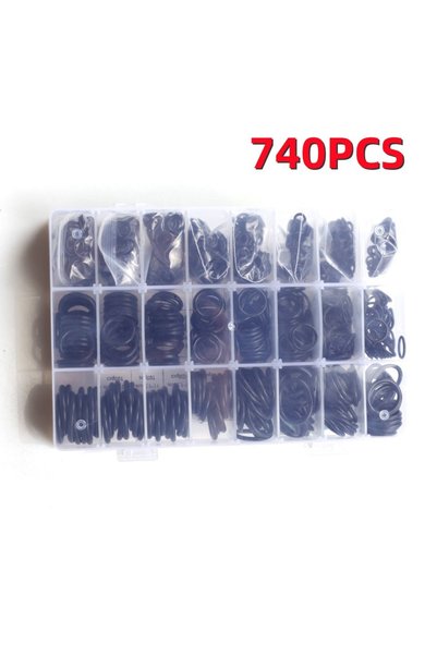 Choice 740PCS NBR 740/1200pcs NBR O-Ring Set Nitrile Rubber Black O-Ring Oil-...