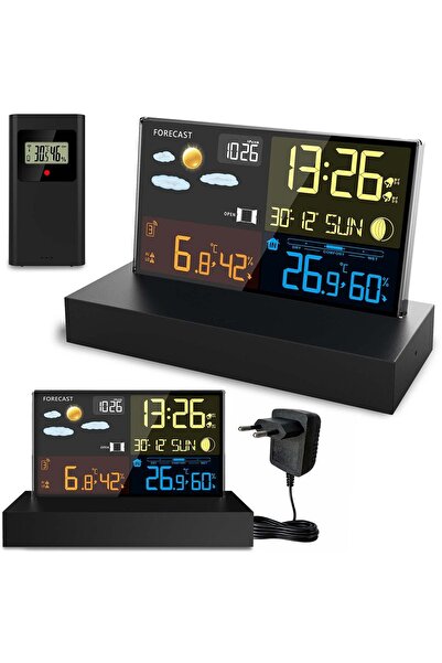 Berdsen Stație meteo cu afișaj BD-912 negru