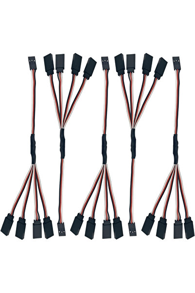 Choice 5pcs 5pcs JR Y Connector Servo Extension Cable 3 Pin JR Plug Splitters...