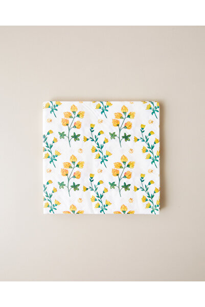English Home Flora Muse 20'li Kağıt Peçete 33x33 cm Sarı
