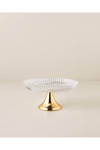 English Home Lumin Cam Kek Standı 19,5x24,5 cm Gold