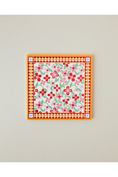 English Home Country Bloom Seramik Bardak Altlığı 11 cm Pembe