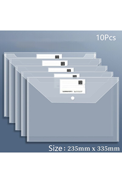 Choice White Thick-10pcs 10 PCS Plastic Folders for Document, A4 Size Plastic...