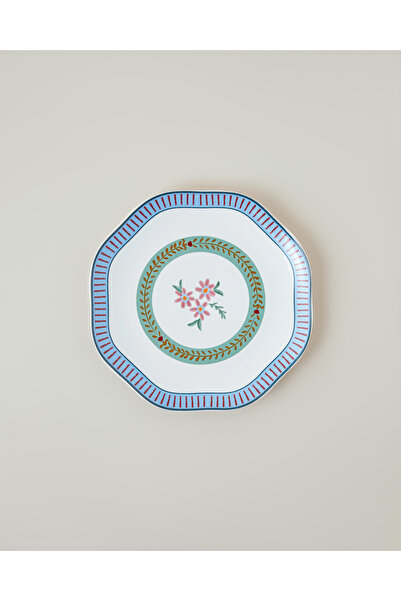 English Home Botanical Romance New Bone Pasta Tabağı 20 cm Mavi - Yeşil