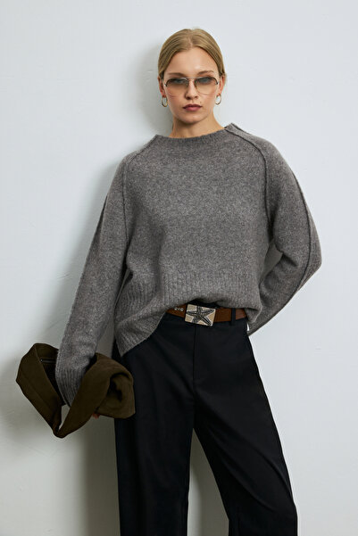 Lufian Lemar Women's Sweater Dark Gray