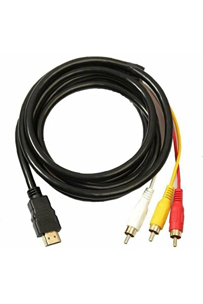 Noonedibs Cablu Conversie HDMI la RCA, 1.5m, Convertor HDMI la AV, Transmițăt...