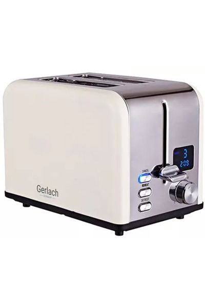Gerlach Prajitor de paine GL3221C Display LCD 1100W 2 Felii Bej