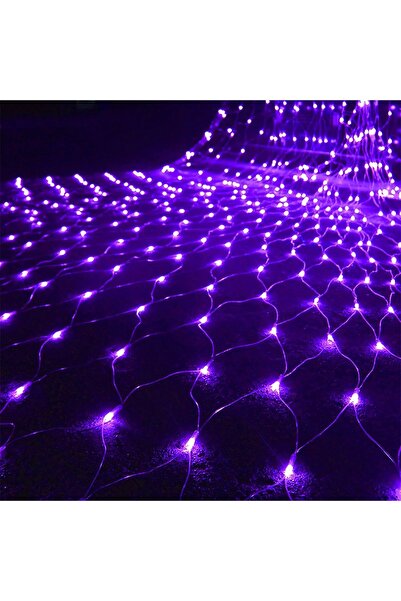 Noonedibs 50 Sărite de Grădină cu 96 LED-uri Mov - 8 Mode de Sclipire, Conect...