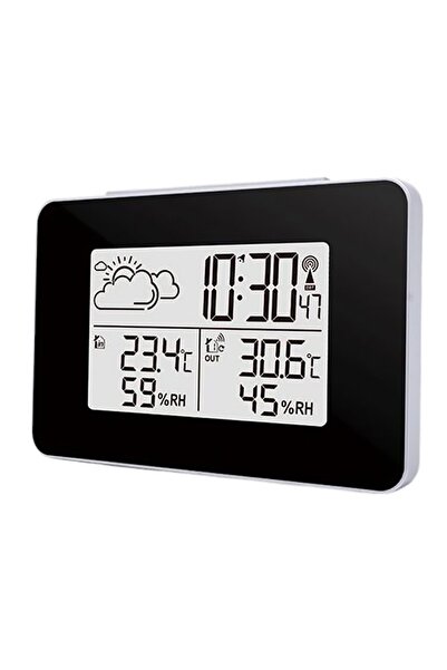 Noonedibs Statie meteo cu ceas desteptator si senzor exterior – temperatura s...