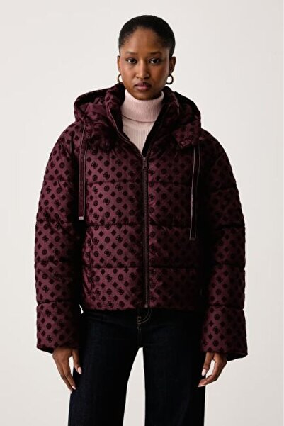 Guess BORDO LOGOLU KADIN ŞİŞME MONT