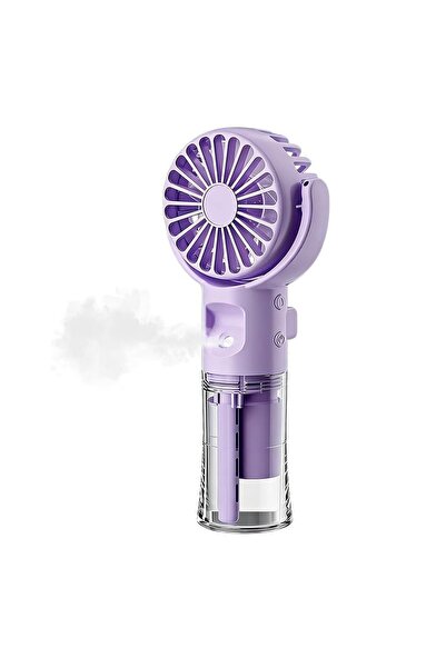 Noonedibs Ventilator Portabil de Mână cu Ceață 4 Viteze — 180° Reglabil, Încă...