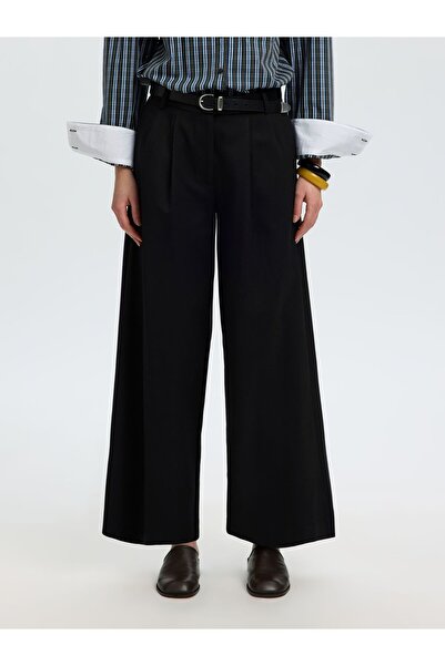 SELECTED High Waist Hose Bundfalten