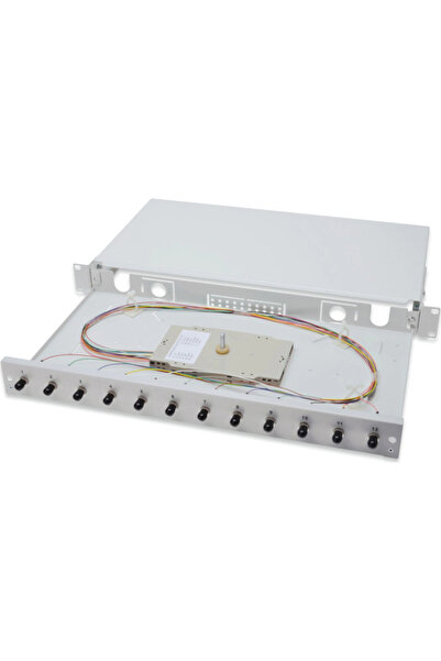 Digitus FO splice box 1U 12x LC DX OM3 Silver