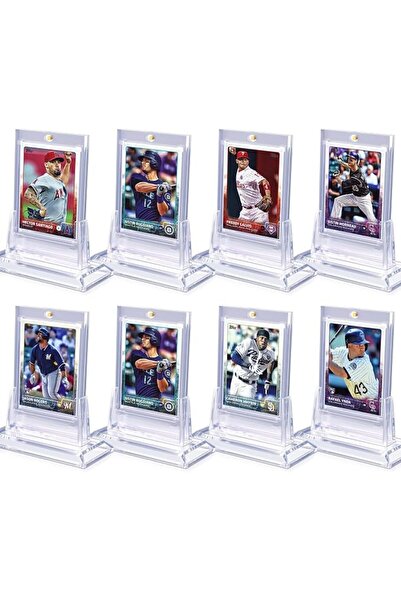 MAKINGTEC 8Pcs Magnetic Card Holders for Trading Card, Baseball Card Protecto...