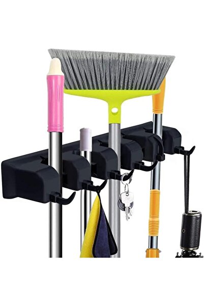 Zollyss Mop and Broom Holder Wall Mount Heavy Duty Broom Holder Wall Mounted ...