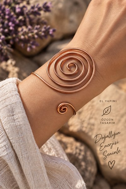 Genel Markalar Bakır spiral bileklik