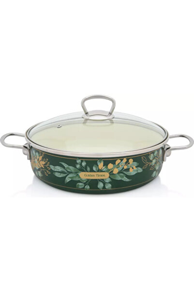 Metalac Oala 4l cu capac Golden Times email/26cm/4l