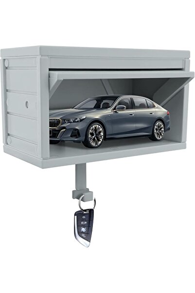 Yelajoy Key Holder for Wall, Car Garage Key Holder with Opening Door, Lock Op...