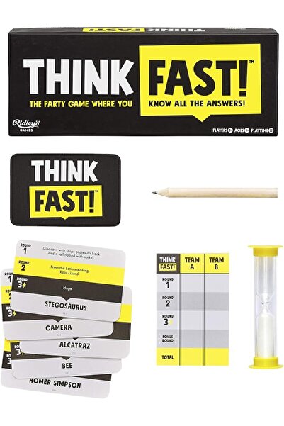 Ridley's Ridley’s Think Fast! Group Party Game – Fast-Paced, Easy to Play Par...