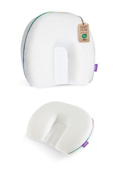 VİSCOTEX Bamboo Flat Head Prevention Baby Visco Pillow, Orthopedic Pillow Tha...