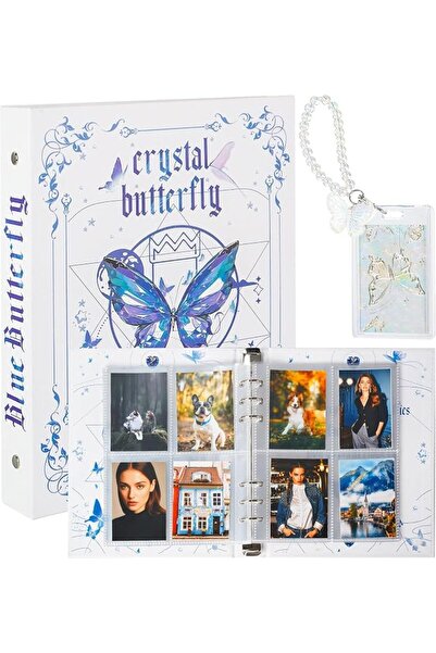 GENERAL Kpop A5 Photo Card Holder Book with Keychain and Acrylic Holder 3 Inc...