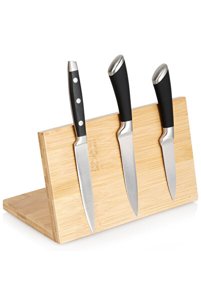 Vilde Suport magnetic din bambus pentru cuțite 25x14x15 cm