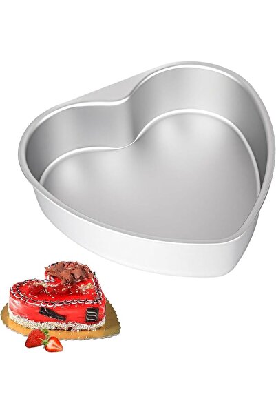 Yelajoy Heart Shaped Cake Pan,8 Inch,Aluminum,Nonstick,Heart Cake Tin Mold fo...
