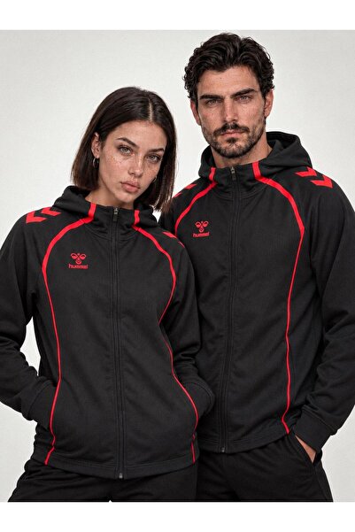 hummel Target Hooded Camping Sweatshirt Black-Red