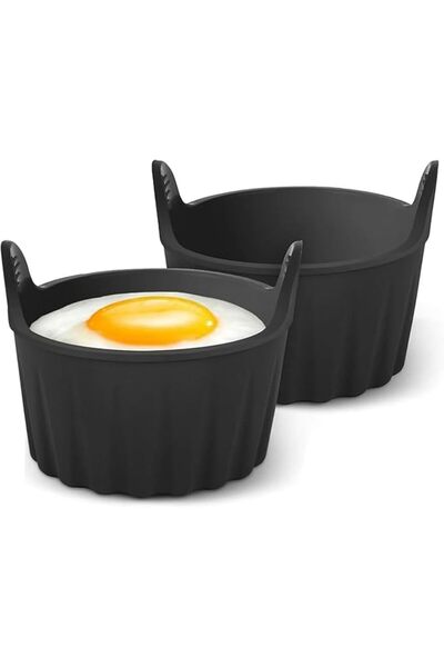 GENERAL Tzowq Silicone Muffin Cups, Reusable Non-Stick Silicone Baking Cups, ...