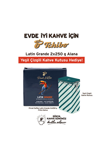 Tchibo Privat Kaffee Latin Grande Filtre Kahve 2x250g & Kahve Kutusu