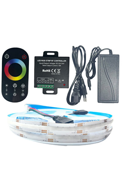 DORA LED COB RGB ŞERİT LED SET DOKUNMATİK KONTROLLÜ 360/1M LEDLİ 5 METRE PLAS...