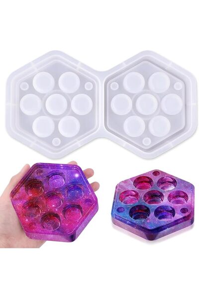 GENERAL Dice Box Silicone Resin Molds, Silicone Molds with Lid for Epoxy Resi...