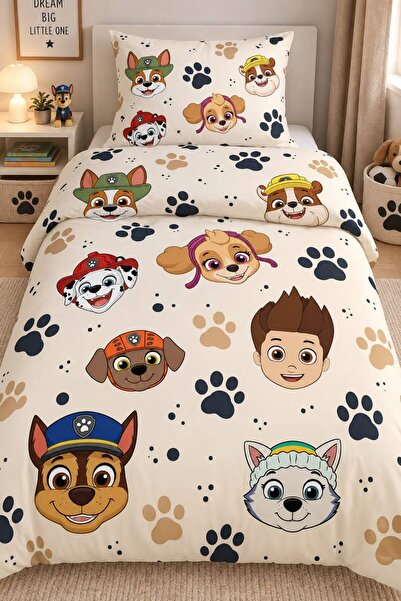 EVSEHOMES Pawpatrol Series, Single Duvet Cover Set (Without Sheets)