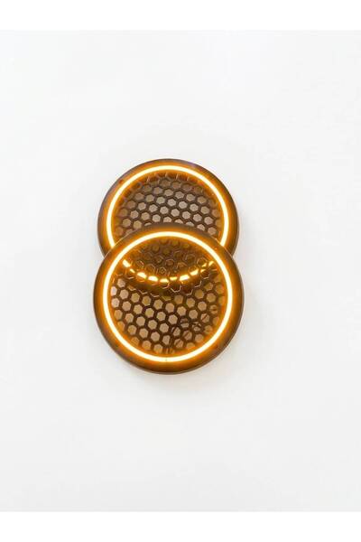 AEX 20CM AMBER NEON LEDLİ HOPARLÖR KAPAĞI