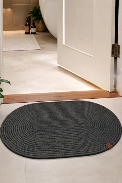 SİMEREV HALI HOME CONSEPT Bathroom Mat 40X60 Bohemian Style Washable Double S...