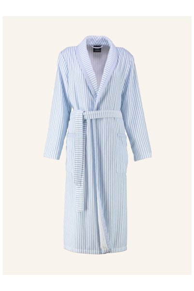 CAWÖ Women's Bathrobe, Light Velour Fabric, Cord Pattern, 100% Cotton, Made i...
