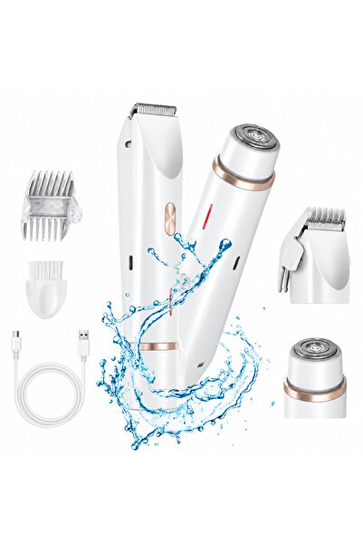 Nexonix Aparat de Ras Electric 2-în-1 Nexonix® pentru Femei –Reîncărcabil, Fă...
