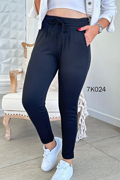 İnce Topuk بنطلون مودال ذو ساقين 7K024