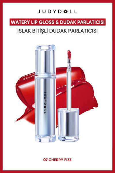 JUDYDOLL Ice Watery Lip Gloss Nem Veren Parlak Dudak Parlatıcısı 07 Cherry Fizz