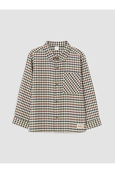 LC Waikiki Quality Pieces from Çelebi Store: Checkered Embroidered Boys' Shirt