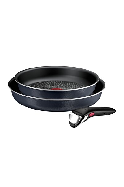 TEFAL Ingenio Enjoy Çıkarılabilir saplı 3 parçalı tava seti, 24/28 cm tava se...