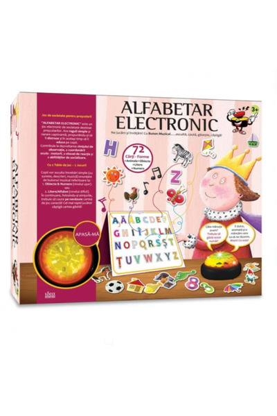 aistoys Joc de societate interactiv, Carte electronică cu alfabetul, 3 ani +