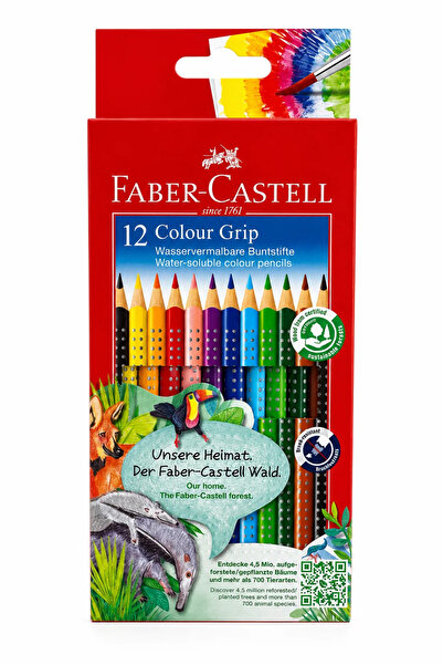 Faber Castell أقلام تلوين مثلثة الشكل من فابر كاستل، عبوة من 12 قلمًا |   مجم...