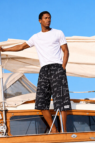 Marina Swimwear Marina Patterned Men's Capri Shorts - S2602