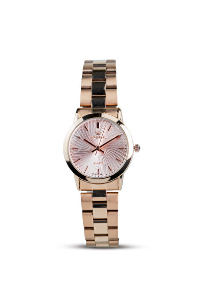 Imperial Men's Rose Gold Stainless Steel Watch, Rose Pink Dial, Y121 Movement...