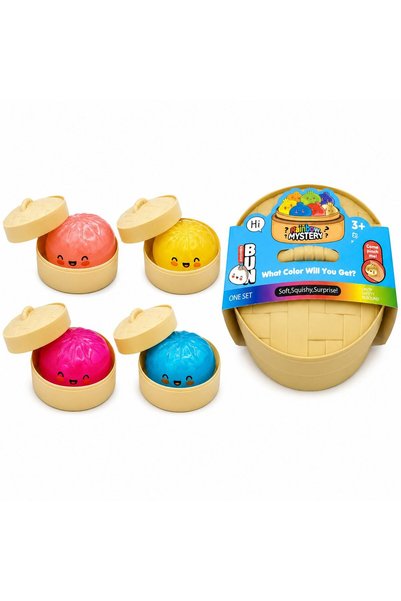 Flippy Toy Squishy Dumpling stress relief, Flippy, model Smiling face phospho...