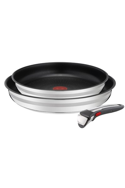 TEFAL Jamie Oliver by Ingenio 3 parçalı tava seti, çıkarılabilir saplı, 24/28...